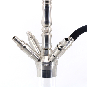 Cachimba de acero inoxidable V2A, pipa de agua Shisha con vástago móvil, juegos completos para <span class=keywords><strong>tabaco</strong></span> - Product Image 4