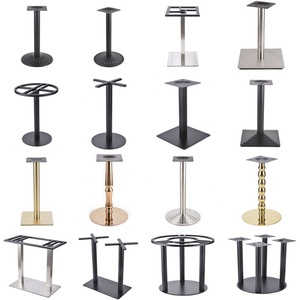 Personalizado al por mayor Pedestal Base <span class=keywords><strong>DE</strong></span> LA MESA <span class=keywords><strong>de</strong></span> <span class=keywords><strong>pata</strong></span> ajustable <span class=keywords><strong>de</strong></span> hierro fundido <span class=keywords><strong>de</strong></span> acero inoxidable café comedor Bar Metal Mesa Base muebles patas - Product Image 5