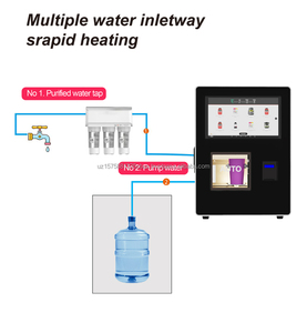 Le distributeur automatique de café le plus vendu avec écran tactile de 18,5 pouces, fonction d'auto-nettoyage et gestion basée sur le cloud - Product Image 4