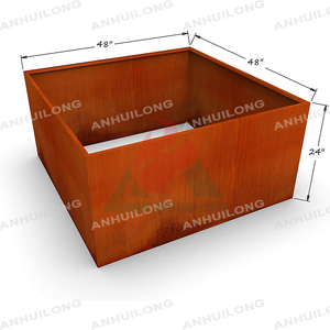 Ngoài Trời Lớn Lên Vườn Corten Thép Trồng Hộp Cho Vườn Hoặc Sân Sau - Product Image 6