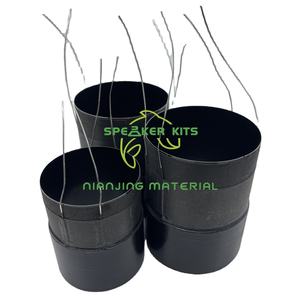 Venta caliente alambre plano de aluminio puro <span class=keywords><strong>2</strong></span>,5 "3" 75,5 76,2mm bobina de voz de aluminio negro accesorios de altavoz de bobina de Subwoofer de coche - Product Image 1