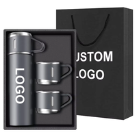Offre Spéciale – Ensemble Thermos et Tasse à Yerba Maté en Acier Inoxydable en Forme de Gourde (140ml/190ml/500ml) – Emballage Blister – Amérique du Sud