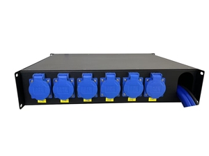 Roland Crown LAS4+8 8+<strong>4</strong> Channel <strong>Line</strong> <strong>Array</strong> Stage <strong>Power</strong> Direct-Through Audio Signal Distribution Box Metal <strong>Power</strong> Manager - Product Image 5