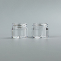 Flacon capsule en plastique PS transparent de 10 ml, style luxueux, pot cosmétique pour crème pour le visage avec échantillon gratuit