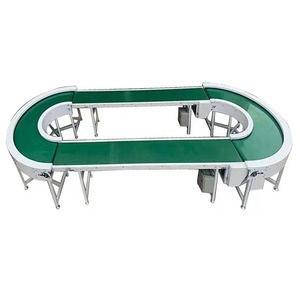 Vành Đai băng tải nhà sản xuất 45/90/180 độ đường cong vành đai băng tải dây chuyền lắp ráp với giá tốt - Product Image 3