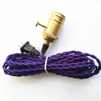 Kit de cable de luz colgante, cable de lámpara con enchufe