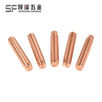 Pernos de ciclo largo M6 M10 ISO13918 de acero al carbono tipo PD con recubrimiento de cobre para construcción naval, directo de fábrica con MOQ flexible