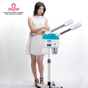 2 IN 1 Heiß-und Kalt-Facesteamer Ozon-Nano-Gesichts dampf maschine Sauna Facial Steamer Spa mit Vergrößerung lampen ständer - Product Image 2