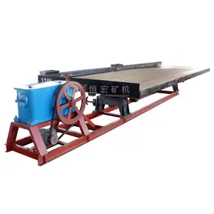 High Recovery Rate Gold Mining Shaker Table Fiber Glass Mineral Concentrate Table Small Capacity 1-2TPH Wet 6S Shaking Table