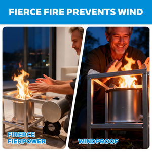 سخان محمول دا دينيثرون للتخييم وموقد طهي قوي يعمل بالغاز مصنوع من الفولاذ المدرفل على البارد سعة 3-4 لتر بدون دخان قابل للتعديل للاستخدام الداخلي - Product Image 4