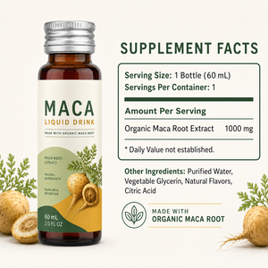 Extracto de Raíz de Maca Orgánica de Alta Calidad Ultimate Plus, Bebida Líquida Oral para el Control de Energía en Adultos, 50 ml, GMP, HACCP, QS, ISO - Product Image 6