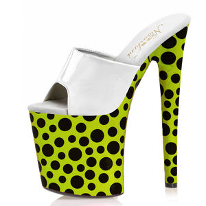 <span class=keywords><strong>Sandalias</strong></span> de Tacón Alto de 20 cm con Punta Abierta y Tacón de Aguja, Estilo Veraniego, para Bailar en Tubo - Product Image 4