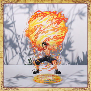 42 tipos de adornos acrílicos de <span class=keywords><strong>Anime</strong></span> pirata Luffy Zoro adorno de escritorio soporte de exhibición Exposición de cómics soporte de mesa de juguete de dibujos animados - Product Image 3