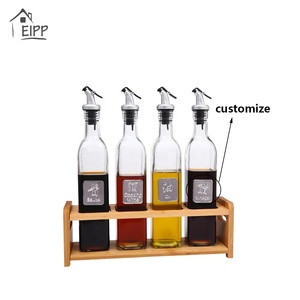 Bouteilles <span class=keywords><strong>d</strong></span>'<span class=keywords><strong>huile</strong></span> <span class=keywords><strong>d</strong></span>'<span class=keywords><strong>olive</strong></span> personnalisées de haute qualité avec couvercle personnalisé, bouteilles en verre de luxe avec logo personnalisé pour l'<span class=keywords><strong>huile</strong></span> <span class=keywords><strong>d</strong></span>'<span class=keywords><strong>olive</strong></span>, pour une utilisation en cuisine - Product Image 2