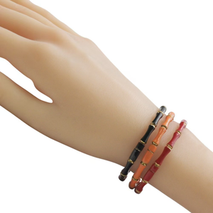 बांस का तेल ड्रिपिंग स्टेनलेस स्टील स्क्रूड्राइवर ब्रेसलेट ब्रेसलेट महिलाओं के जिरकॉन पर्यावरण अनुकूल चूड़ियां सोना/चांदी/गुलाब सोना/चांदी/गुलाब सोना प्लेटेड माइक्रो - Product Image 3