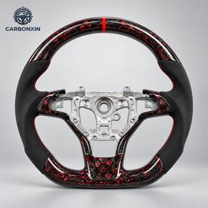 Volante Deportivo Calefactable Personalizable para GR 86 ZN8/GR Supra/Corolla - Fibra de Carbono Forjada y Cuero Perforado - Product Image 3