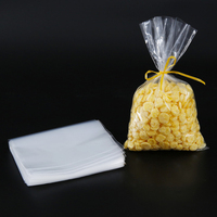 Sac plat en PE transparent personnalisé, haute transparence, qualité alimentaire, OEM, emballage en plastique pour bonbons, chocolat, sucettes, film en rouleau