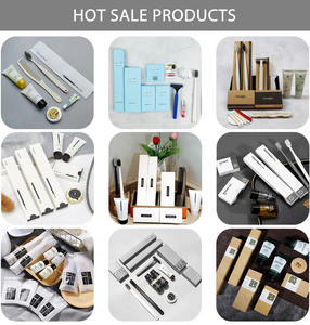 Compre jabón OEM <span class=keywords><strong>de</strong></span> alta calidad champú cepillo <span class=keywords><strong>de</strong></span> dientes logo 5 estrellas viaje personalizado baño amenidad lujo Kit Hotel Amenities Set para Hotel - Product Image 6