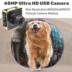 Elp 48mp USB Máy Ảnh Fisheye Ống Kính 200 Độ Góc Rộng HD 8000X6000 Miễn Phí Vận Điều Khiển Webcam Mini Máy Ảnh Mô-đun Cho Nhà Giám Sát - Product Image 2