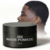 Pommade Coiffante 360 Wave Marque Blanche pour Cheveux 4C, Cire Coiffante Définissante pour Tresses et Boucles, Idéale pour Cheveux Afro Bouclés, Vente en Gros pour Barbiers