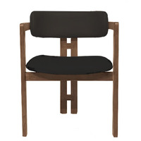 Chaise de salle à manger vintage de luxe en bois massif avec coussin en éponge pour la maison, le bureau ou la table d'entrée
