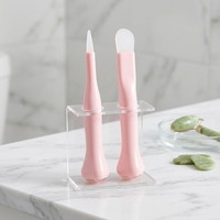 Ensemble de pinceaux et spatules pour masque facial en silicone et pierre de jade avec outils de massage pour les yeux et rouleau pour les yeux, pour le rajeunissement de la peau, outils faciaux