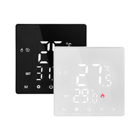 Termostato Inteligente Tuya Zigbee con Control por Voz, Operación Remota, Temporizador Programable, Calefacción por Suelo Radiante Eléctrico y de Agua