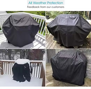 Housse de barbecue d'extérieur robuste 600D imperméable aux UV pour cuisson en extérieur, fabrication OEM - Product Image 5