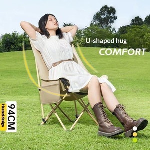 Moon <strong>Chair</strong> Outdoor High-Back Recliner Folding Camping &amp; <strong>Beach</strong> Picnic <strong>Chair</strong> with Leisure Design - Product Image 2