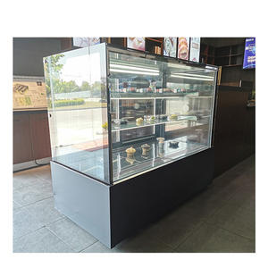 Commercial Upright Low Capacity Floor Top Supermarket Cake Cabinet Showcase With Wheels - Product Image 6