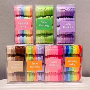 ชุดยางรัดผมไนลอนสีรุ้งน่ารัก32ชิ้นสำหรับผู้หญิงและเด็กสไตล์หวานๆ - Product Image 4