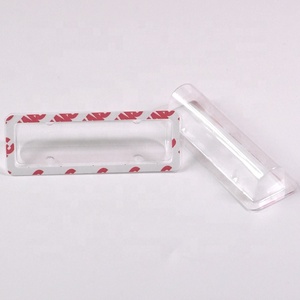 Plastic Clear Chapstick Lip Balm Blister Tray adhesive back PET PVC PP plastic blister card clamshell blister