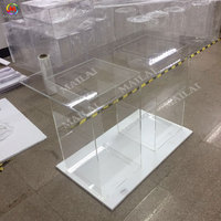 Günstiger Rechteckiger Transparenter Acryl-Esstisch Hochzeits-Bankett-Tisch