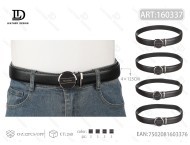 Cintura Automatica da Uomo, Larghezza 4cm, Lunghezza 125cm, Nera in Acrilico, Stile Casual - Product Image 1