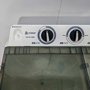 Lavadora-secadora eléctrica semiautomática de doble tina de alta calidad con secado por centrifugado, operación en inglés, capacidad de 10 kg - Product Image 4