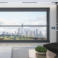 Intelligentes Hebefenster mit Vertikaler Elektrischer Schiebefunktion, Schalldämmung, Energiesparend und Weitwinkelansicht, für Villen und Häuser