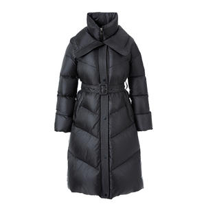 Blouson en duvet de canard blanc pour <span class=keywords><strong>femme</strong></span>, nouvelle collection 2025 - Design superposé tendance, <span class=keywords><strong>mi</strong></span>-long, haute capacité de gonflage - Product Image 6