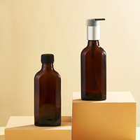 Vente chaude 50ml 100ml 150ml Bouteilles en verre ambre d'huile marocaine Bouchon scellé pour l'emballage de massage et de beauté des cheveux