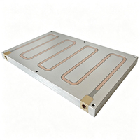 Plaque de refroidissement à eau en cuivre 3/8'' 400*250*25mm, bloc dissipateur thermique liquide avec raccord G1/4, plaque froide en aluminium