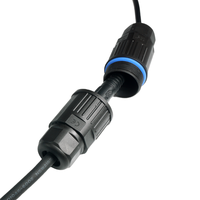 Boîtier de jonction étanche IP68 pour extérieur, connecteurs électriques 10A 12V mâle/femelle pour alimentation, boîtier en laiton PA66 pour éclairage LED public