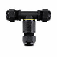 Connecteur étanche IP68 M685-TS 2 3 4 5 broches en forme de T pour câble électrique extérieur pour éclairage LED
