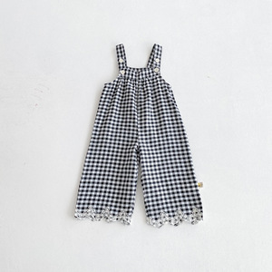 Autunno bambino Plaid tuta a maniche lunghe 2 pezzi Set alla moda pantaloni per bambini Set abbigliamento per ragazze - Product Image 6