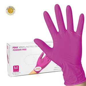 <span class=keywords><strong>Gants</strong></span> jetables en nitrile bleu OOLIMAPACK, sans latex, imperméables, épaisseur moyenne, qualité alimentaire, pour la maison et la mécanique - Product Image 3