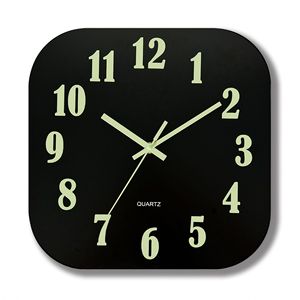 นาฬิกาแขวนผนังทรงสี่เหลี่ยม ทำจากไม้ทั้งชิ้น ตัวเลขเรืองแสงในที่มืด ดีไซน์ทันสมัย ดู<span class=keywords><strong>รีวิว</strong></span>จากร้านค้า - Product Image 4