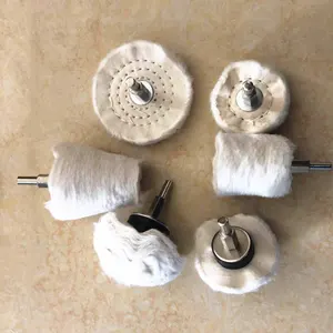 Roue de polissage en coton perceuse kits 6 pièces par ensemble