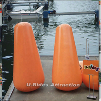Bouées d'eau gonflables de couleur personnalisée pour les sports et les loisirs Marqueurs flottants en PVC orange ou de n'importe quelle couleur pour les activités aquatiques