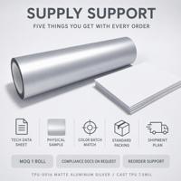Matte Aluminium Silberfarbene PPF Super Matte Gegossene TPU 7,5mil Selbstheilende Kratzfeste Lackschutzfolie Großhandel