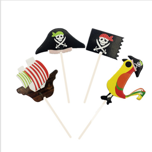 Decorazioni Torta Pirata Per Compleanno Bambini 1-5 Anni - Accessori Cupcake Festa A Tema - Foto 9