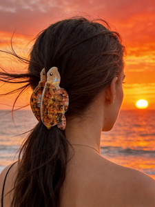 مشبك شعر على شكل سلحفاة كرتونية بتصميم بحري، مشبك شعر مخصص للنساء لتصفيف الشعر، إكسسوارات شعر على شكل حيوانات بحرية - Product Image 4