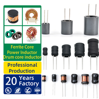 Buzzer d'alarme triphasé à 3 broches, inducteur à tambour à noyau de ferrite à haute inductance